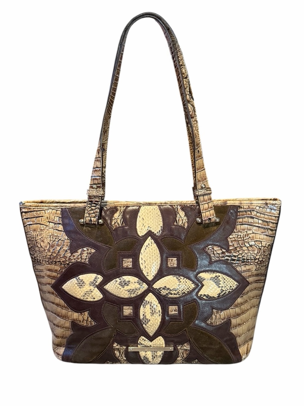 Brahmin Medium Asher Tote in Elmwood Palazzo